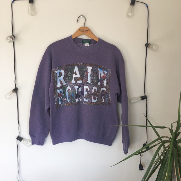 Vintage Tops - Vintage rain forest crewneck sweatshirt